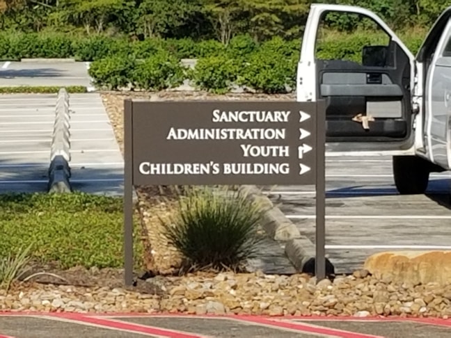 Church Entry , Directory and Wayfinding Signage