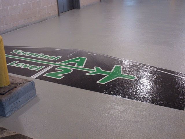 Houston Texas Airport Floor Graphics