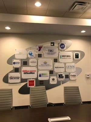 Acrylic Member wall for the Boca Raton Chamber of Commerce