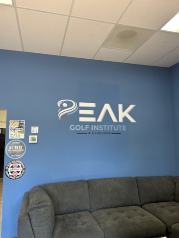 Indoor Vinyl Lettering and Logo