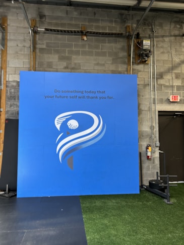 Indoor Vinyl Lettering and Logo