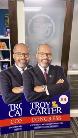 Custom Designed Political Campaign Signs for Troy Carter