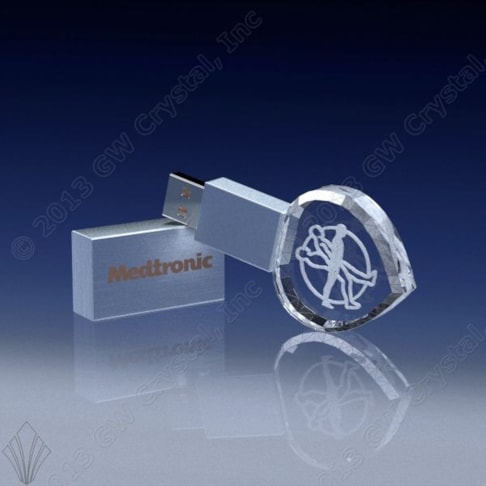 Flash Drive (or memory drive, USB stick, thumb drive) - Flash Drive lights up when in use, making this a powerful and beautiful conversation piece for brand promotion.For more products like this, view our promotional products site.