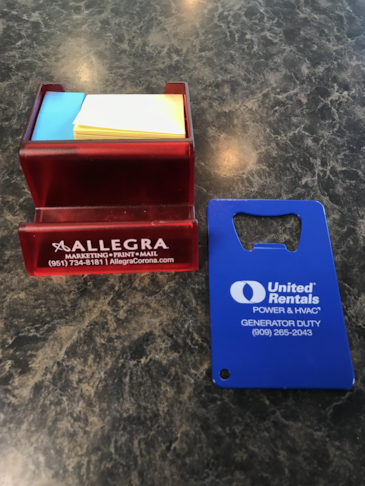 Post it cell phone holder & wallet bottle opener