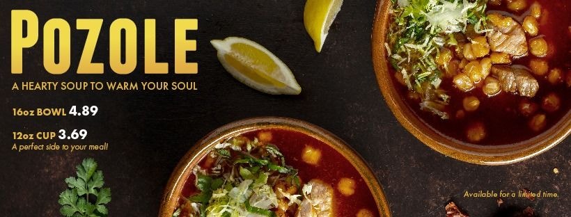 Product launch flyer for Miguels Jr.