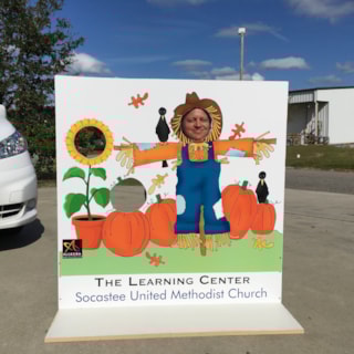 Socastee United Methodist Church Wooden Cut-out Sign