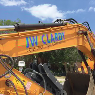 JW Clardy Construction Company Crane Graphic