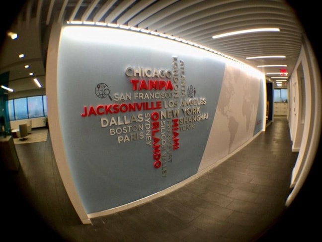 Custom Indoor Wall Signage with 3/4 Acrylic Dimensional Letters Applied Over Digitally Printed Wall Mural