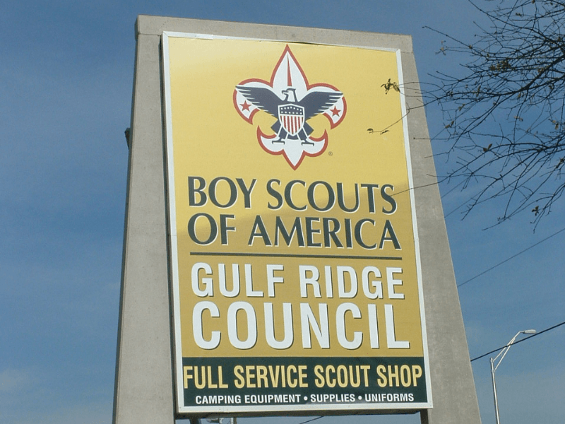 Outdoor Sign for Boyscouts