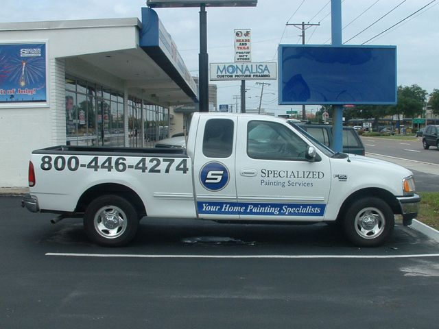 Truck lettering for Specialized Painting Services