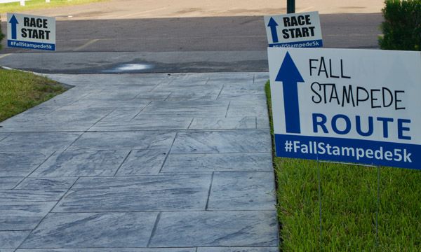 Custom Fundraiser Event Yard Signage