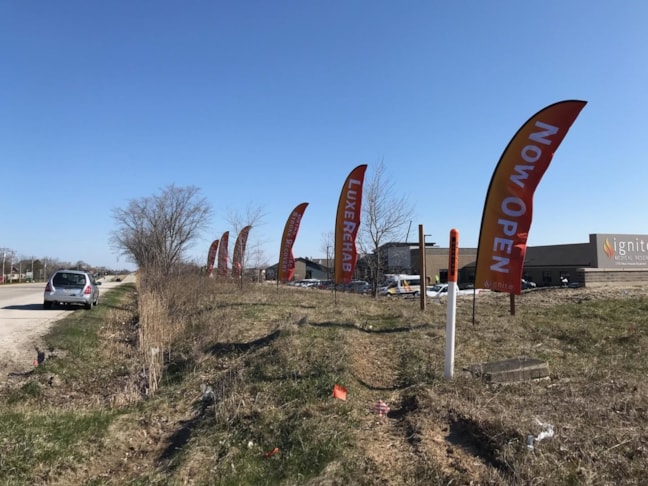 Flutter Flags & Feather Banners | Healthcare