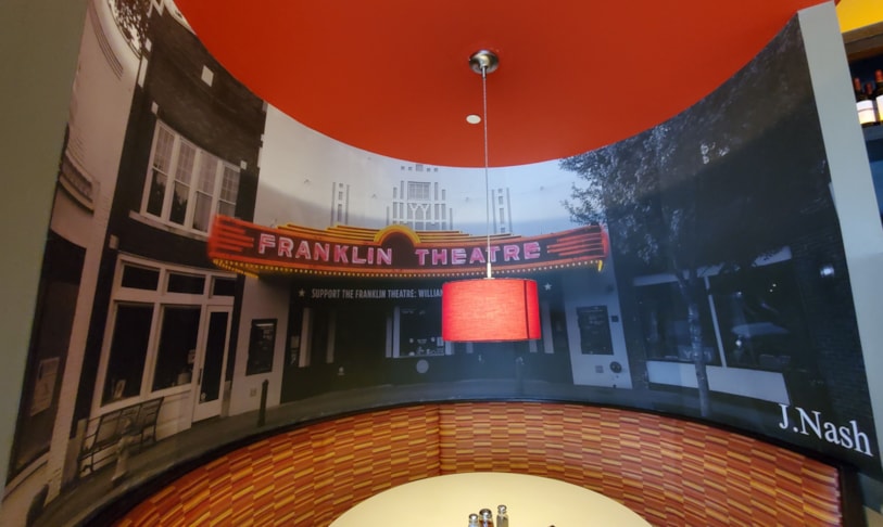 Instillation of Custom Wall Mural