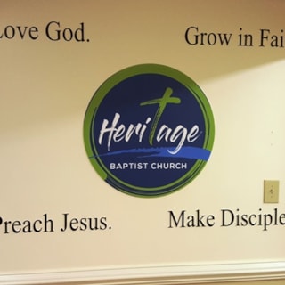 Wall graphics created inspiration at the Heritage Baptist Church in Chesterfield, VA