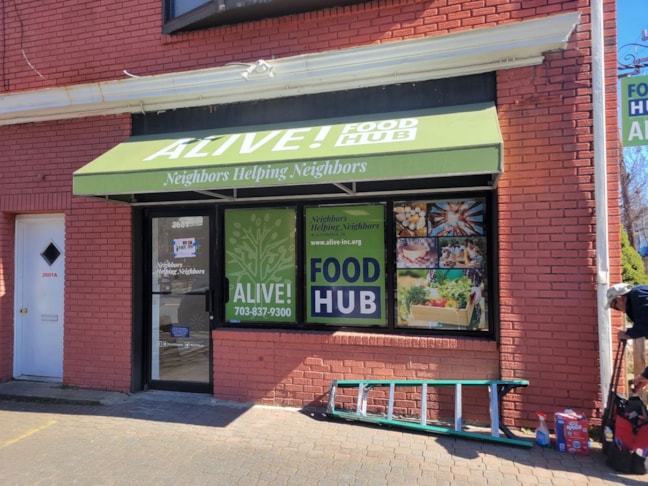 Store Front Graphics - Perforated Vinyl, Door Lettering, Awning Graphics